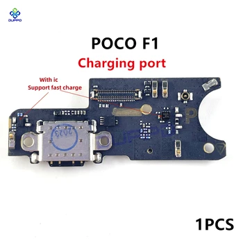 Оригинал для Xiaomi Pocophone Poco F1 USB Разъем для зарядки Плата Порт док-станция с микрофоном Гибкий кабель