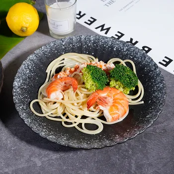 Посуда керамическая японская посуда креативная обеденная тарелка тарелка тарелка домашняя западная тарелка для еды Отель