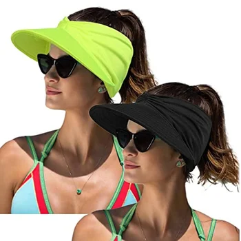 2022 Летняя шляпа, Женская солнцезащитная шляпа с козырьком, Женская Анти-ультрафиолетовая Эластичная Полая Верхняя шляпа, уличная быстросохнущая солнцезащитная шляпа, Летняя шляпа