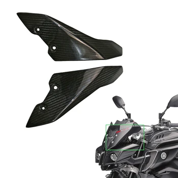 Для Yamaha MT-10 FZ-10 2016 - 2019 2020 2021 Аксессуары для мотоциклов из углеродного волокна 3K, Ветрозащитная боковая панель Лобового стекла