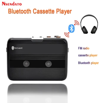 Bluetooth Кассетный магнитофон и плеер Портативные автономные кассетные проигрыватели FM-радио С функцией автоматического реверса Bluetooth-плеер