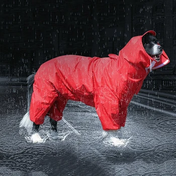 Открытый дождевик для большой собаки, Водонепроницаемая одежда для большой собаки, пальто, дождевик 
