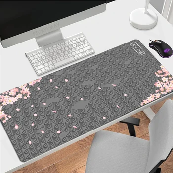 Настольный коврик Sakura, коврики для Геймерской мыши, Вишневый коврик для мыши, коврики для офисного стола из натурального каучука, Большой коврик для мыши, Коврики для мыши для компьютера