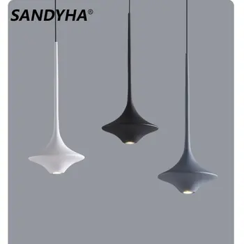 SANDYHA Скандинавский минималистичный Дизайн маленьких люстр, Прикроватная тумбочка для спальни, Светодиодная лампа, Обеденный стол, Кухня, Домашний декор, Подвесной светильник