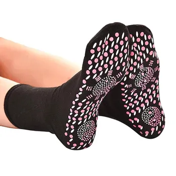 Женские Мужские Турмалиновые Самонагревающиеся Носки Помогают Согреть Холодные Ноги, Комфортные Самонагревающиеся Носки Для Ухода За Здоровьем, Магнитотерапевтические Удобные