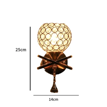 Современная Роскошная Прикроватная лампа в виде Цветка, Хрустальный Настенный светильник, Классический Дизайн, Креативные Аристократические декоративные светильники для коридора