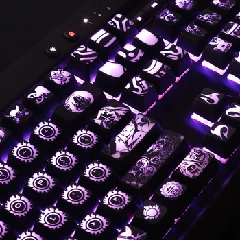 1 комплект высококлассных клавишных колпачков с подсветкой, механическая клавиатура, покрытие черной дырой, колпачок для ключей Corsair K70 K95 RGB Razer Huntsman Cherry