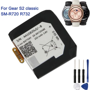 Аккумулятор для часов EB-BR720ABE Для Samsung Gear S2 classic SM-R720 SM-R732 R720 R732 250 мАч Сменный Аккумулятор