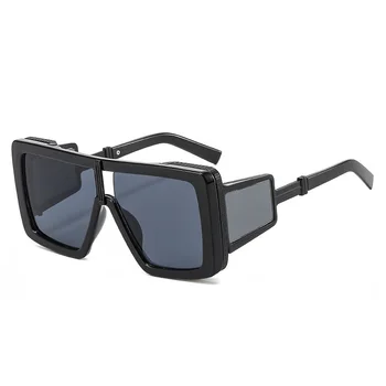 Солнцезащитные очки Shield Для женщин и мужчин, негабаритные ветрозащитные очки в стиле панк, очки в квадратной оправе с большой оправой, спортивные солнцезащитные очки UV400, Gafas