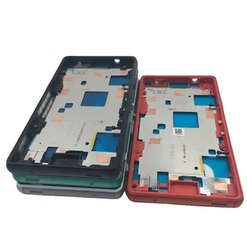 Для Sony Xperia Z3 Compact Z3 mini D5803 D5833 Корпус Металлическая Средняя рамка С пылезащитной пробкой и заменой клея