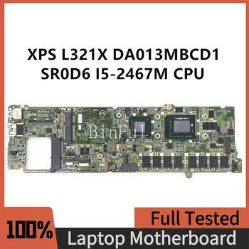 DA0D13MBCD1 Высококачественная Материнская плата для ноутбука Dell XPS 13 L321X Материнская плата с процессором SR0D6 I5-2467M 4 ГБ 100% Полностью Рабочая