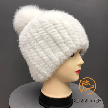 Тканая шапка из натуральной норки, зимняя женская теплая шапка для отдыха на открытом воздухе, деловая роскошная аутентичная шляпа принцессы, новинка 2021