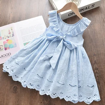 Keelorn/ платье для девочек 2022, летняя детская одежда, открытые платья принцессы без рукавов, детская одежда, детские платья от 2 до 7 лет
