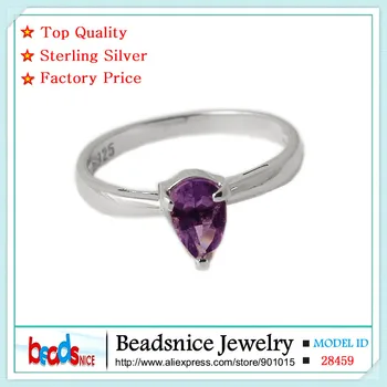 Beadsnice ID 28459 кольцо из натурального серебра с аметистом 925 пробы оптом, женские кольца из кольца для прополки, продается через ПК