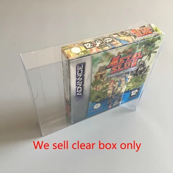 100 шт. Прозрачная коробка для GBA, версия для США, дисплей для игровых карт, пластиковая защитная коробка для домашних животных, коллекция для хранения, защитная коробка